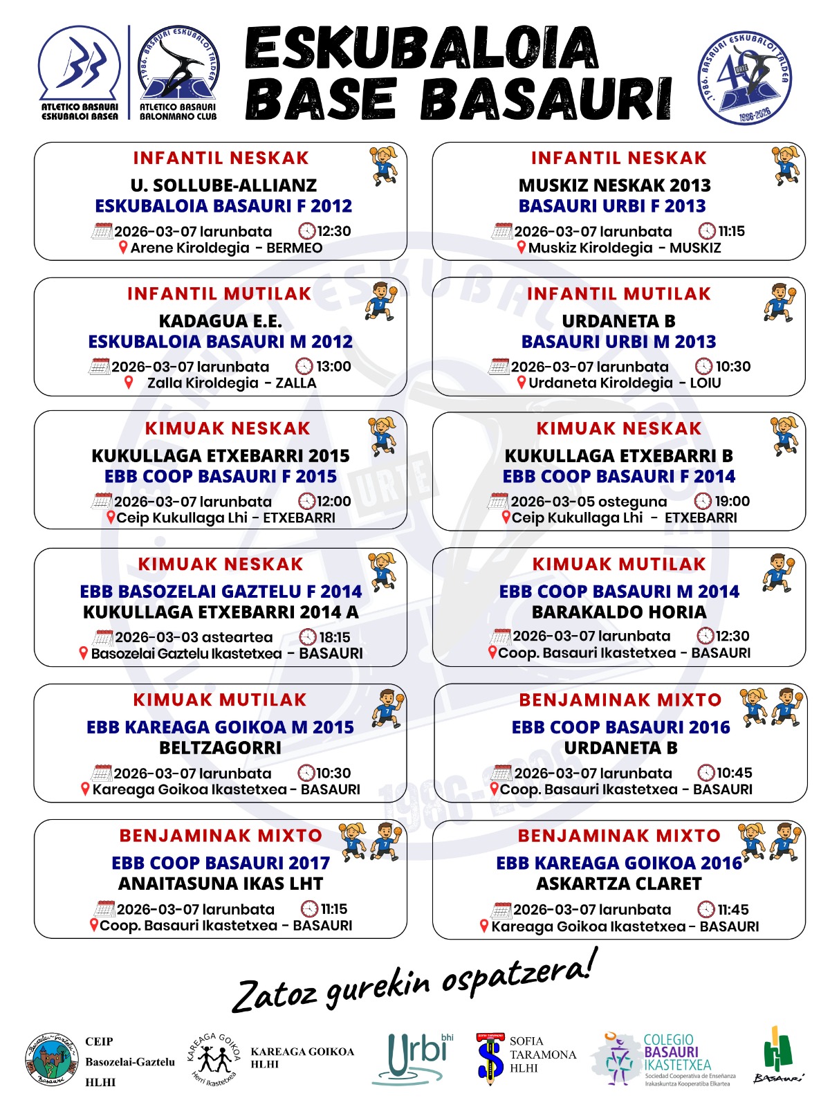 Cartelera escolar 20260307